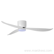 Low profile ceiling fan with light